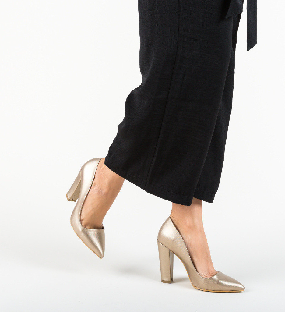 Pantofi Sunshine Aurii - Eleganță Premium - imagine 2