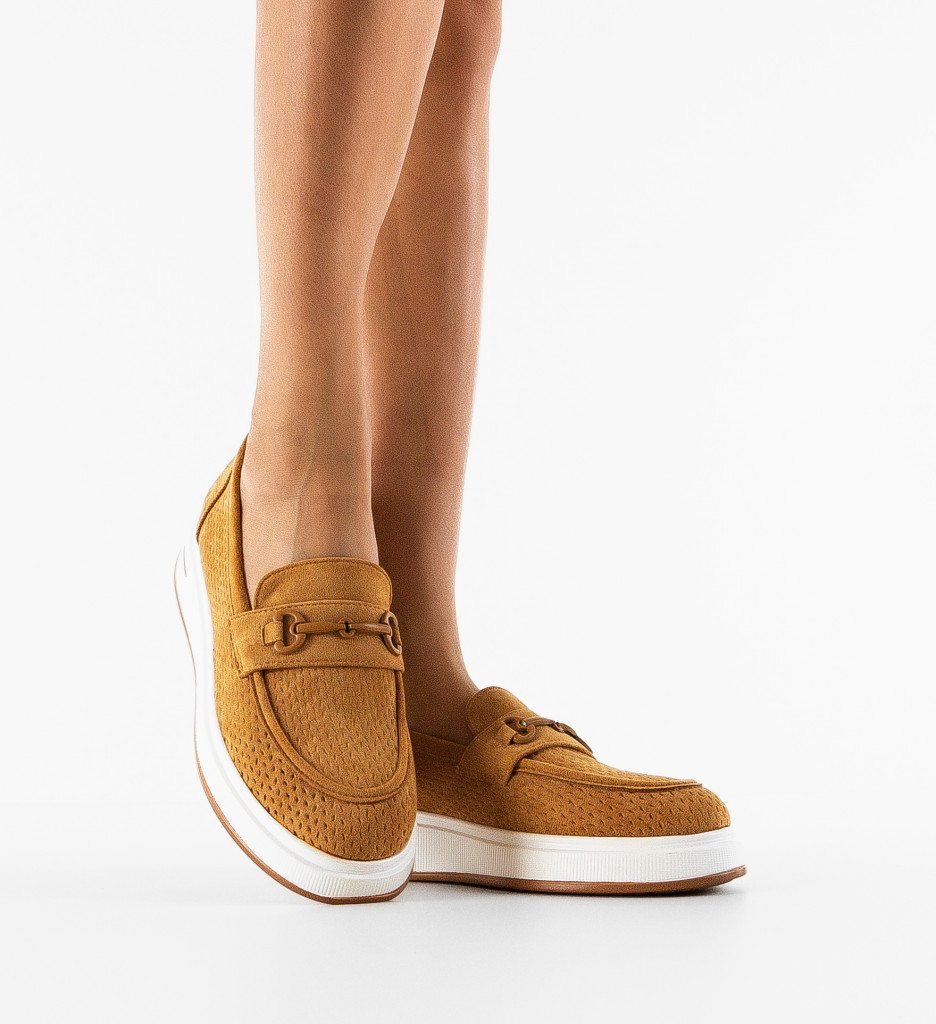 Pantofi Casual Ekine Camel - Confort și Stil - imagine 2