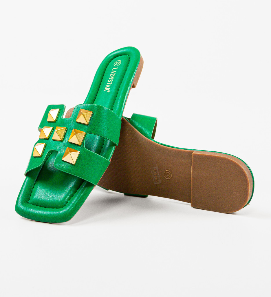 Papuci Dama Hank Verzi Confortabili - imagine 8