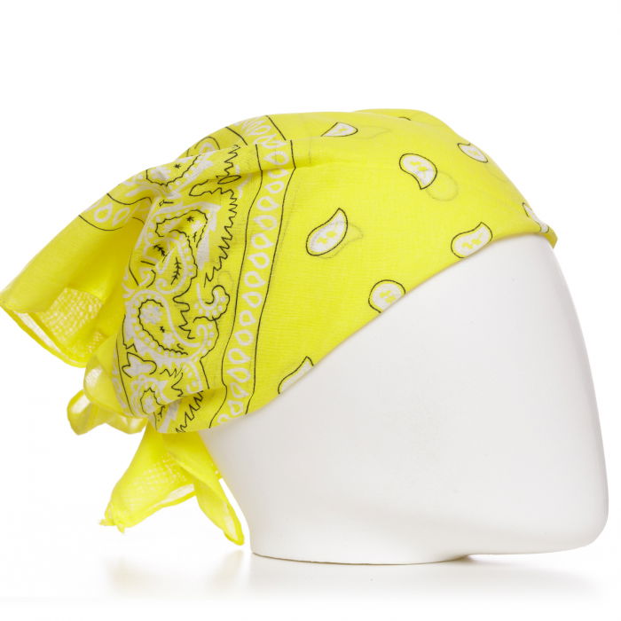 Bandana Galben Shopika | Accesoriu Stil Versatil - imagine 1