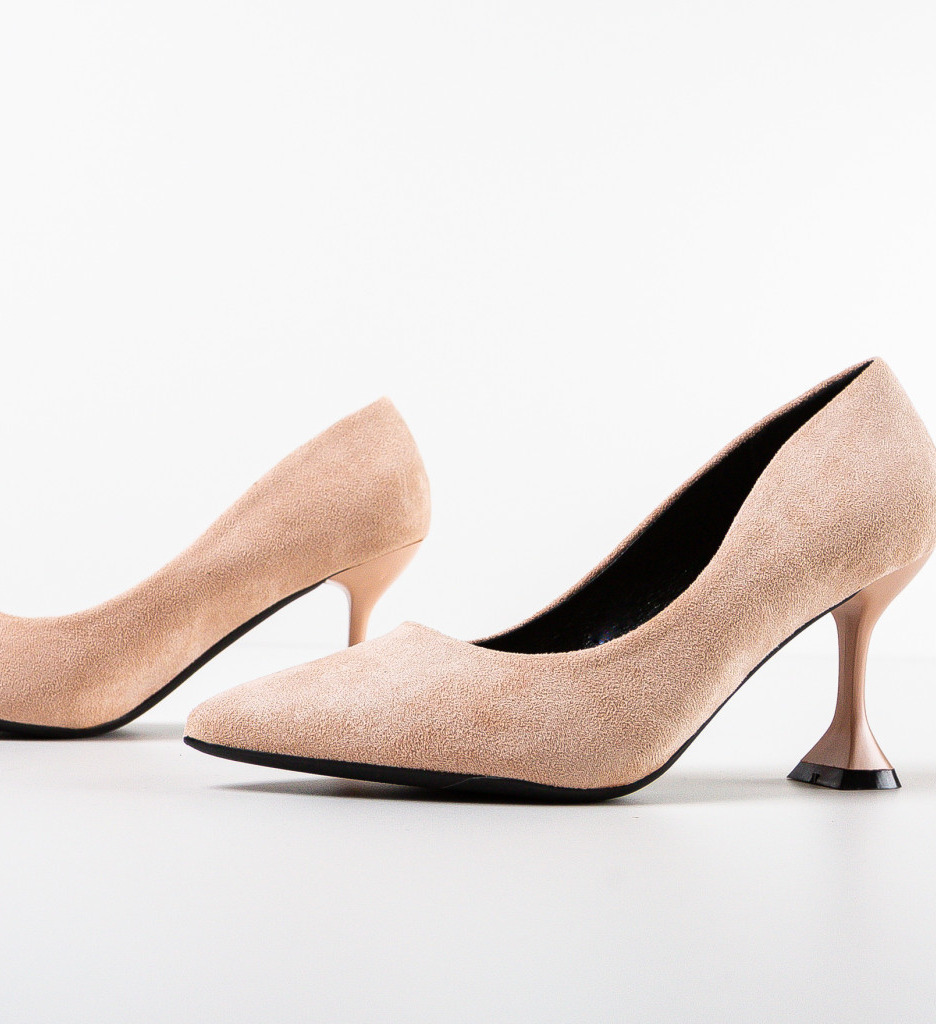 Pantofi cu Toc Rosas Bej - Eleganță și Stil - imagine 7