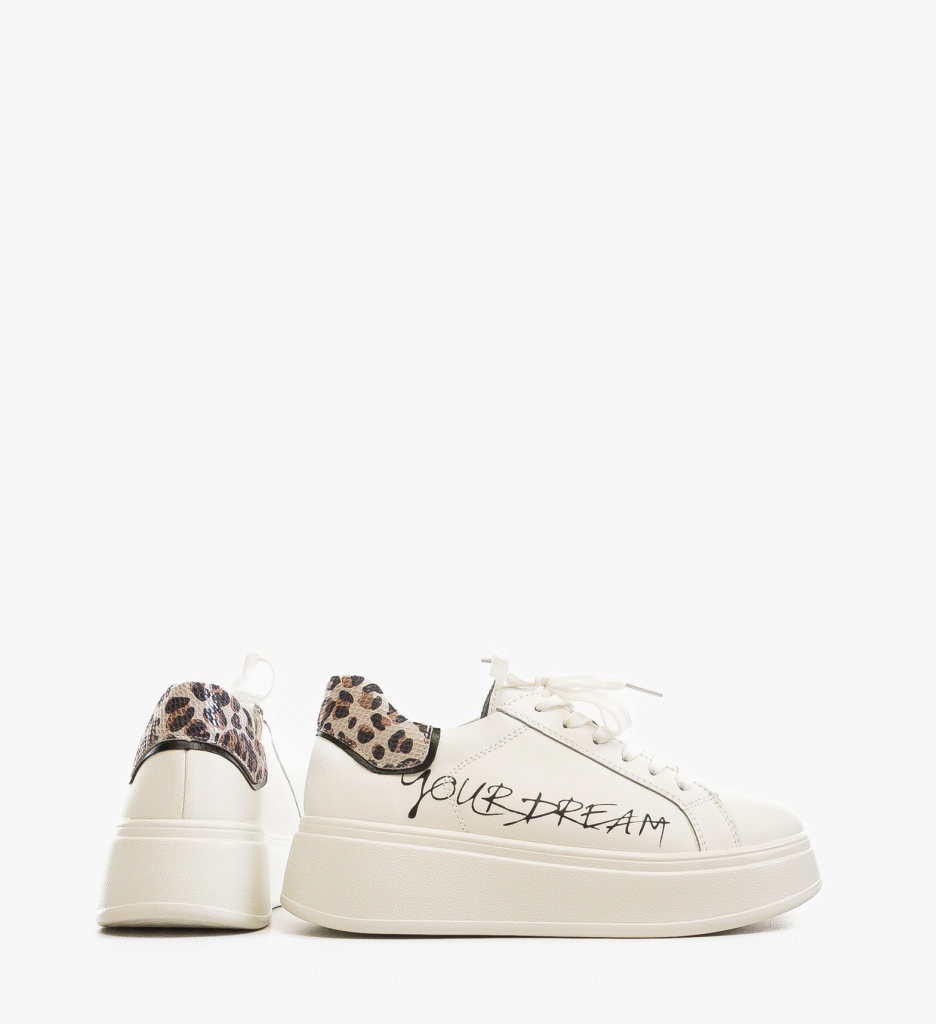 Sneakers Dama Dream Albi | Stil și Confort Superior - imagine 5