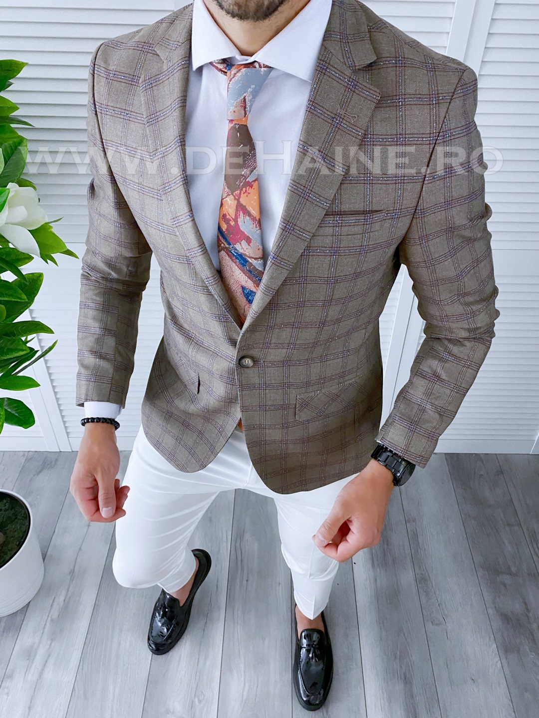 Sacou Barbati Slim Fit Eleganta Office