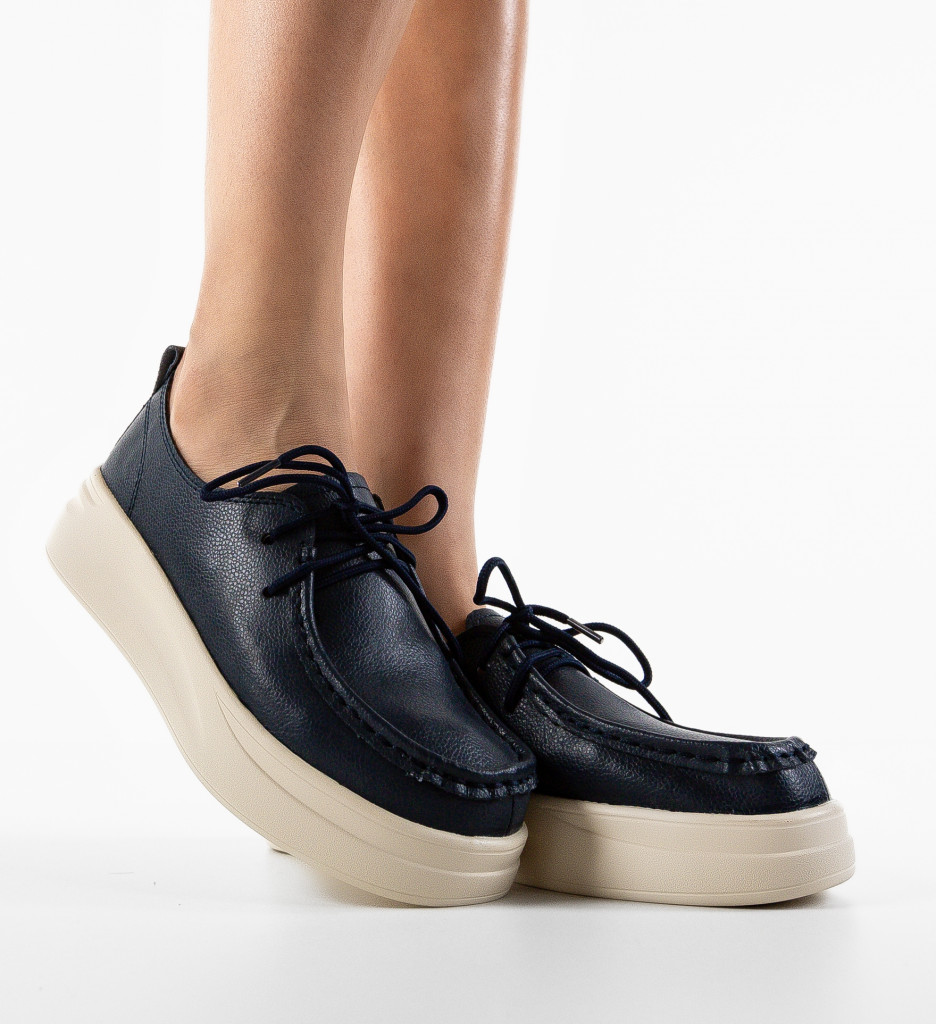 Pantofi Jange Bleumarin | Confort Casual Zilnic - imagine 4