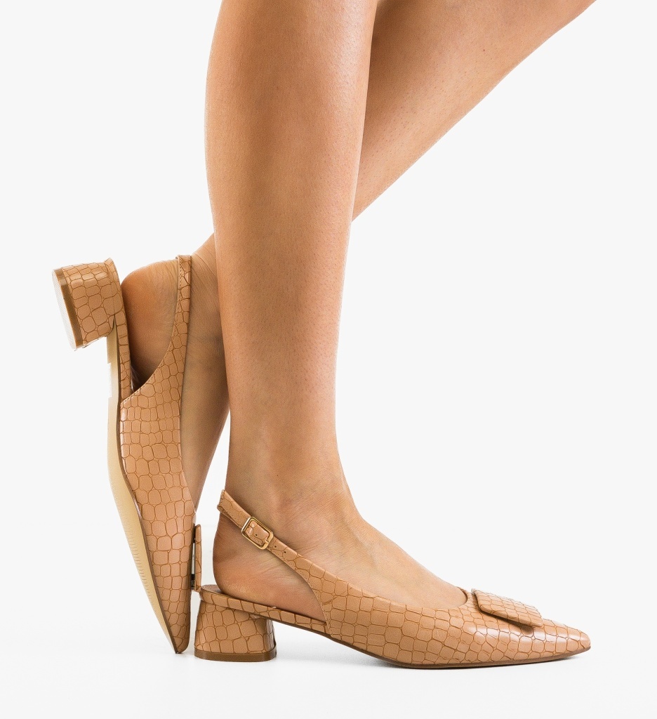 Pantofi Dama Lekena Bej Eleganți - imagine 3