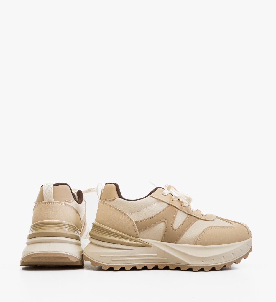 Sneakers Dama Senso Bej | Confort și Stil - imagine 4
