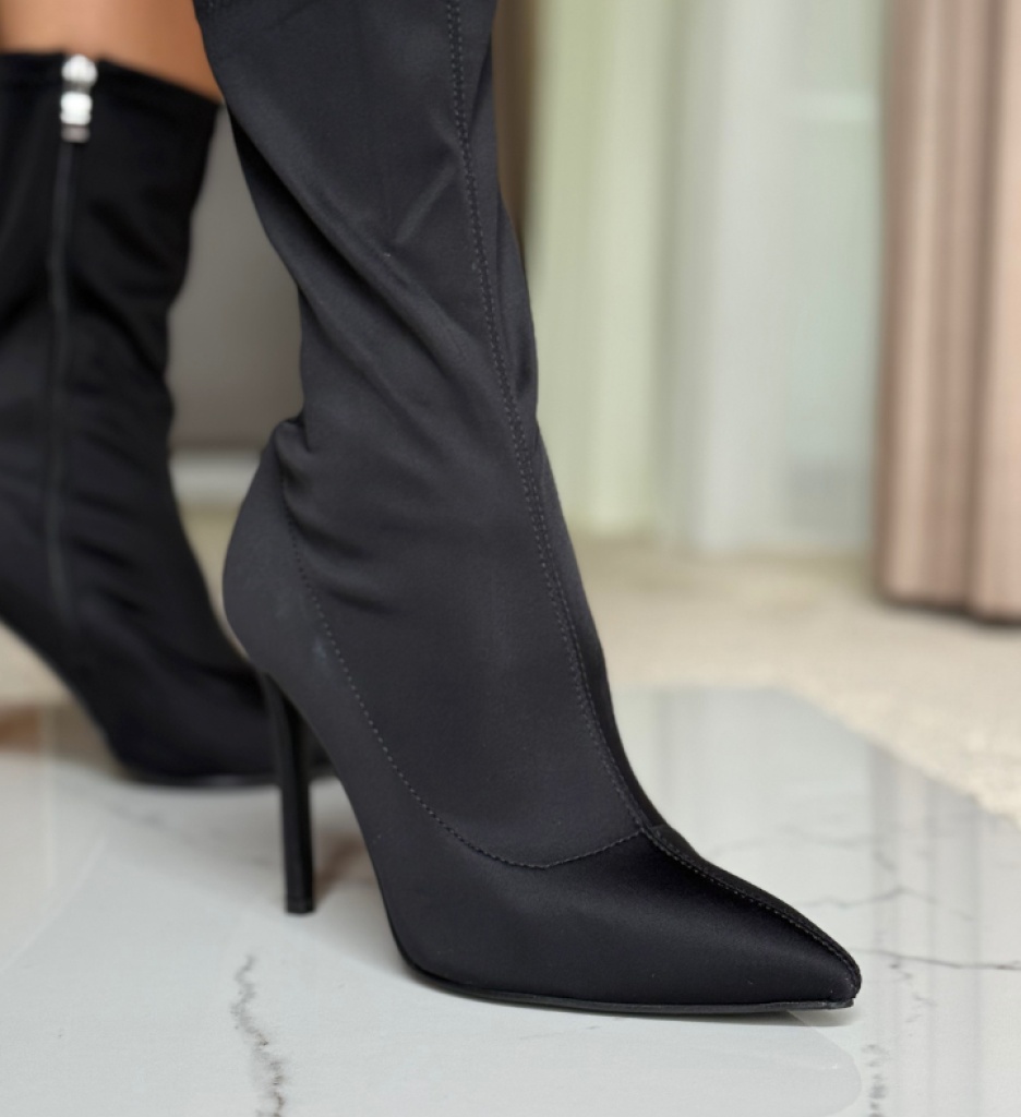 Botine Dama Jacza Negre - Eleganță și Confort