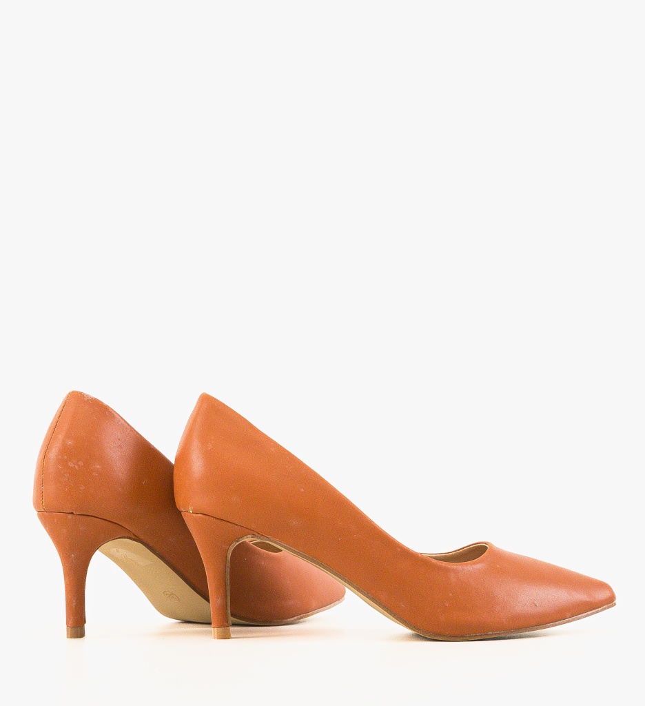 Pantofi Cheloo Camel cu Toc - Eleganță Asigurată - imagine 5