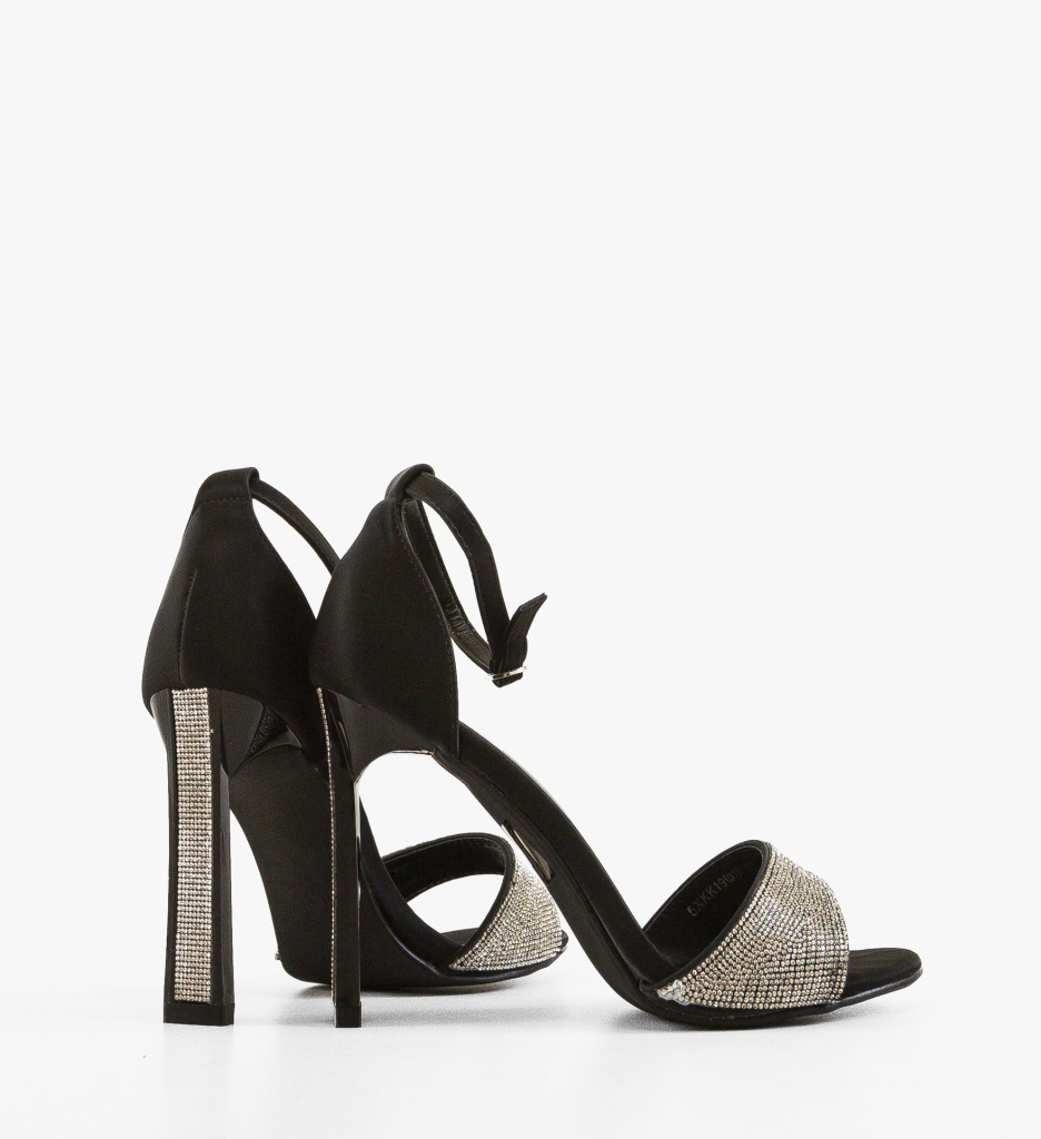 Sandale cu toc Valenta Negre - Eleganță maximă - imagine 3