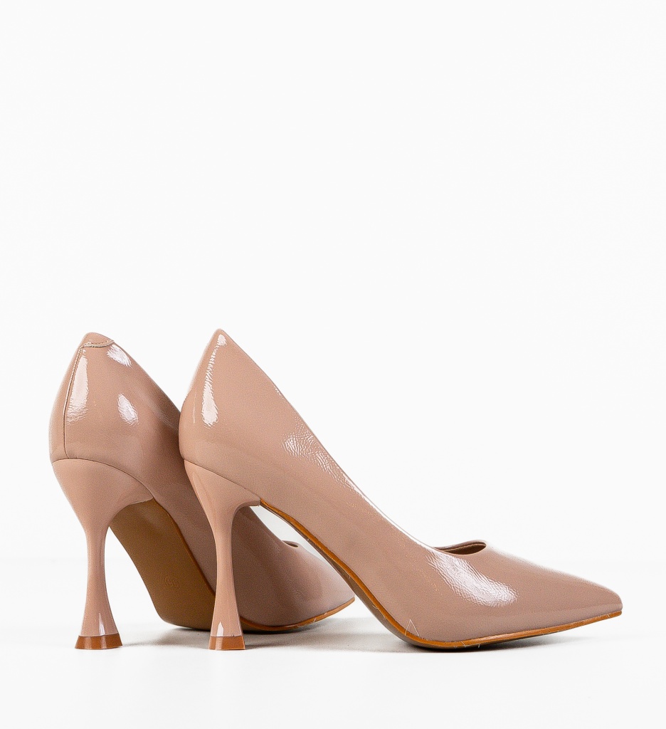 Pantofi Dama Kikora Roz 3 cu Toc Eleganți - imagine 4