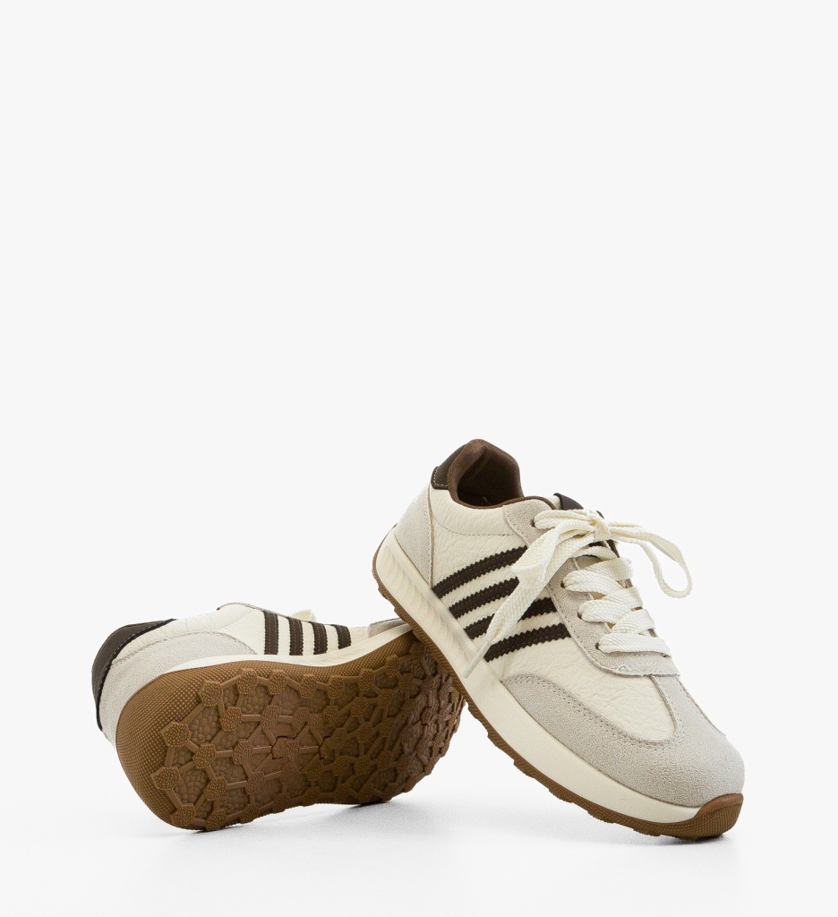 Sneakers Dama Uffy Bej 2 - Confort și Stil - imagine 4