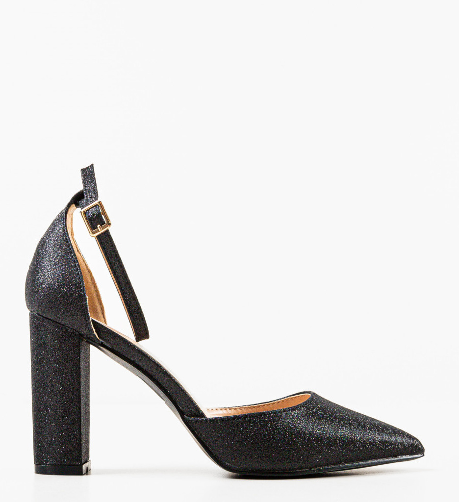 Pantofi Toc Nakara Negri - Eleganță Maximă - imagine 5