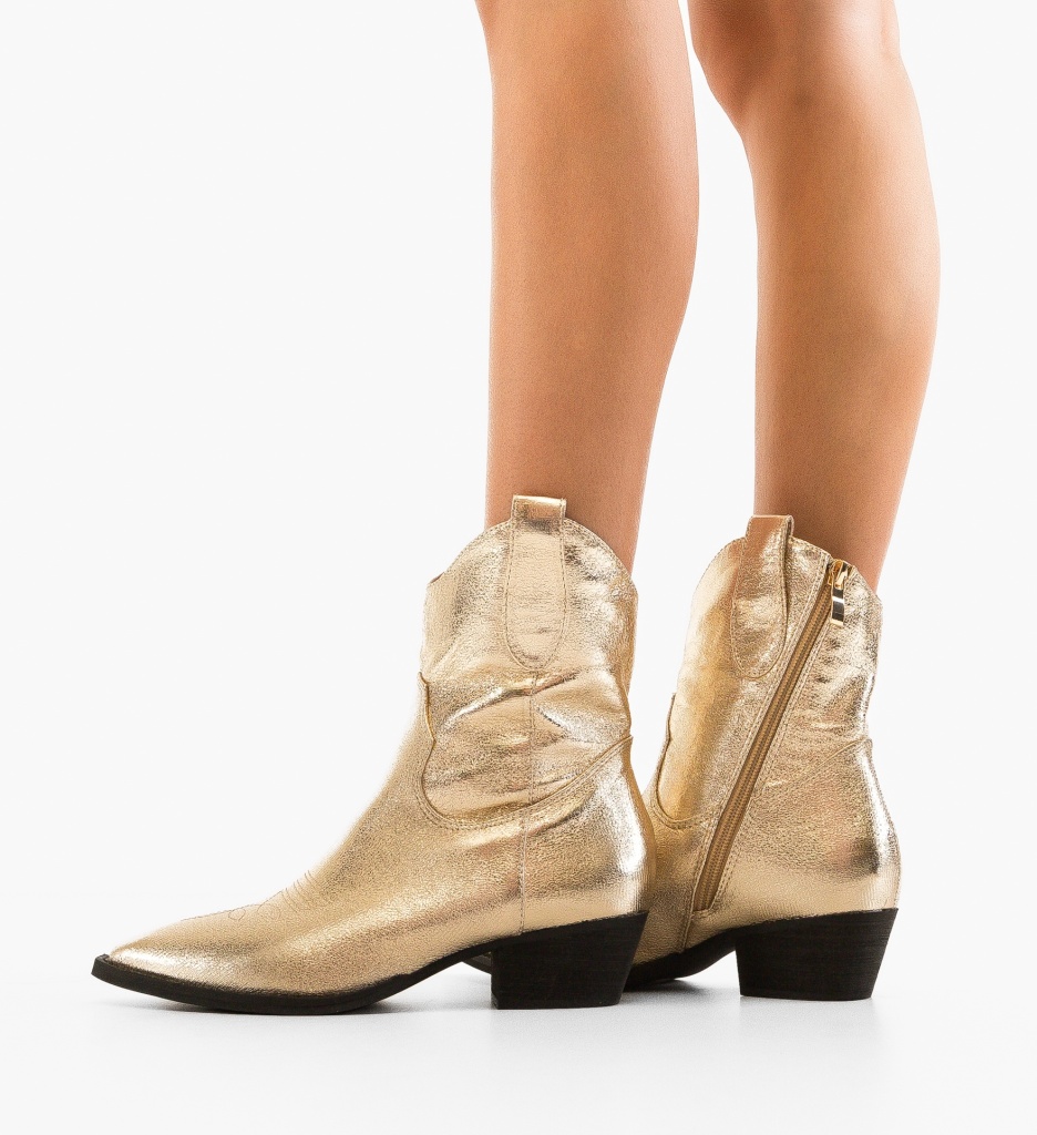 Botine Dama Lexz Aurii - Stil Refined - imagine 4