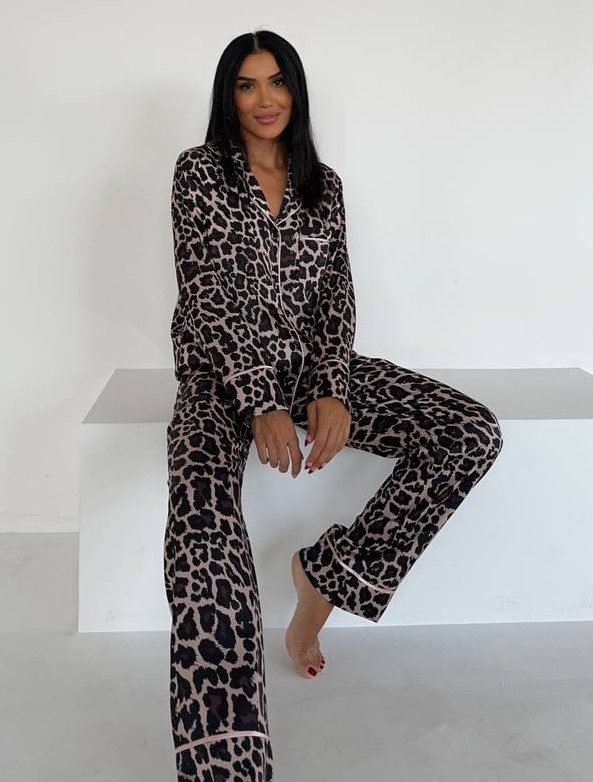 Set Pijama Dama 2 Piese Animal Print | Delis - imagine 6