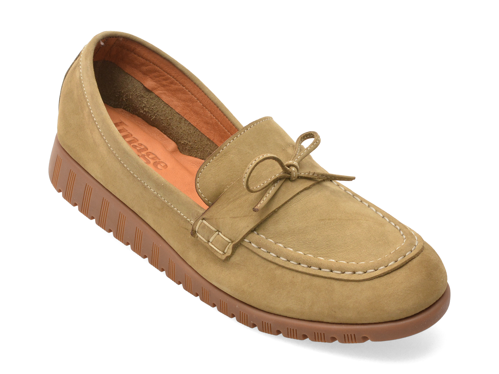 Mocasini IMAGE Gri Nabuc | Confort Eleganță