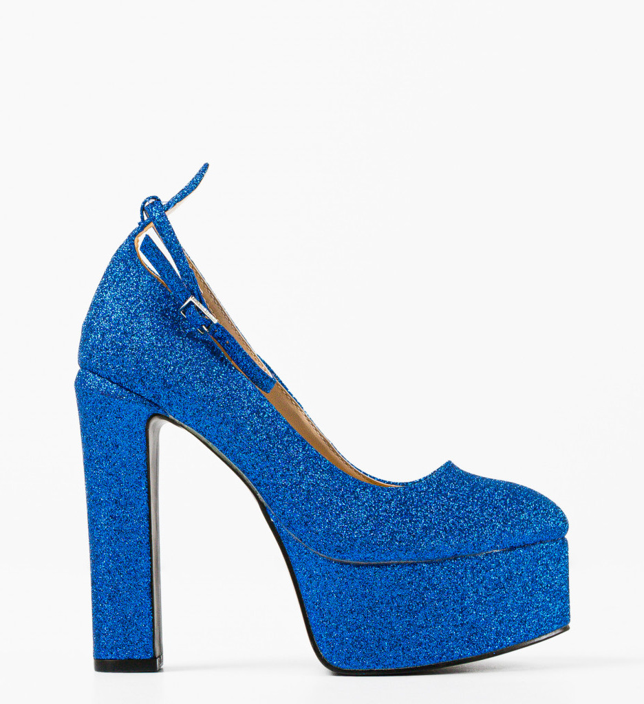 Pantofi Ned Albastri cu Toc - Eleganță și Stil - imagine 2