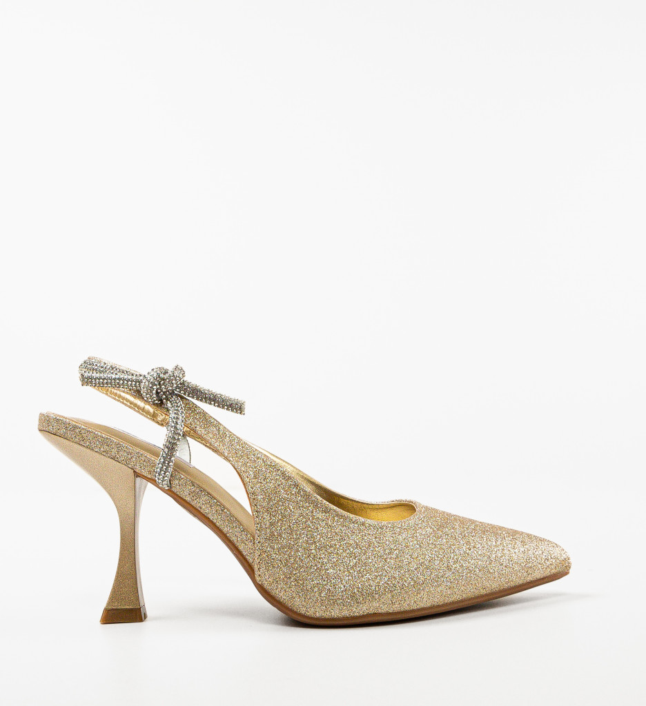 Pantofi Qam Aurii 2 - Eleganță și Stil - imagine 4
