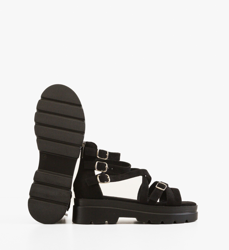 Sandale Dama Dobre Negre | Eleganță și Confort - imagine 3