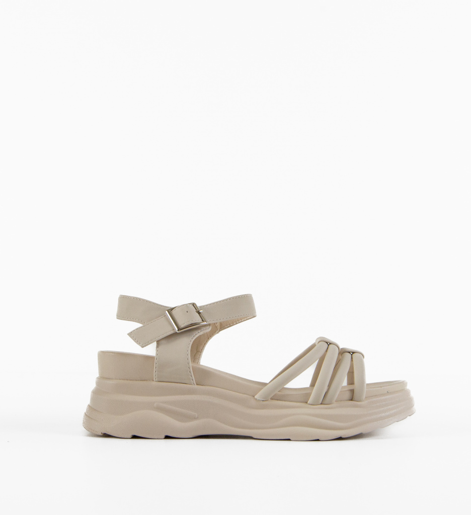 Platforme Dama Patras Bej | Confort & Stil - imagine 3