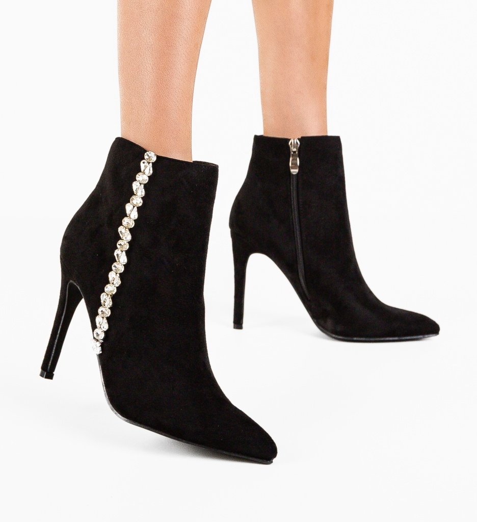 Botine Dama Maram Negre | Stil și Confort