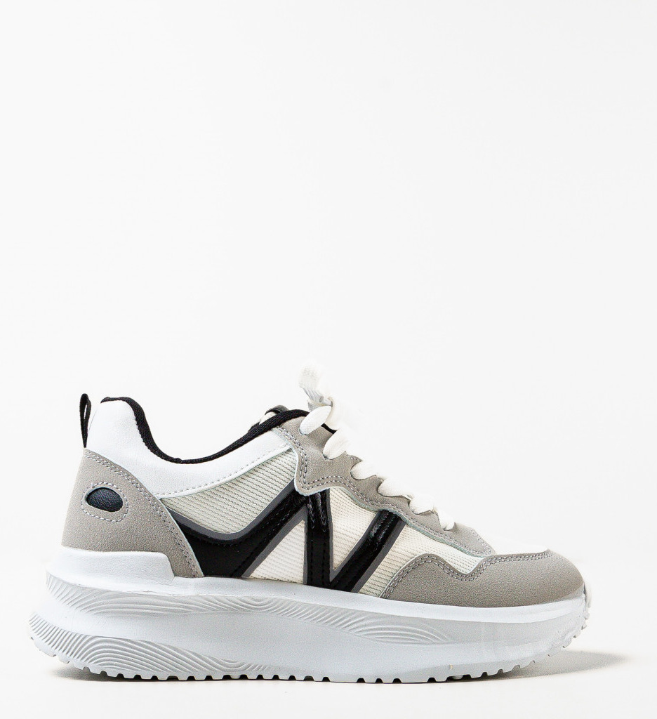 Sneakers Osborne Gri 2 - Confort Sport Dama - imagine 4