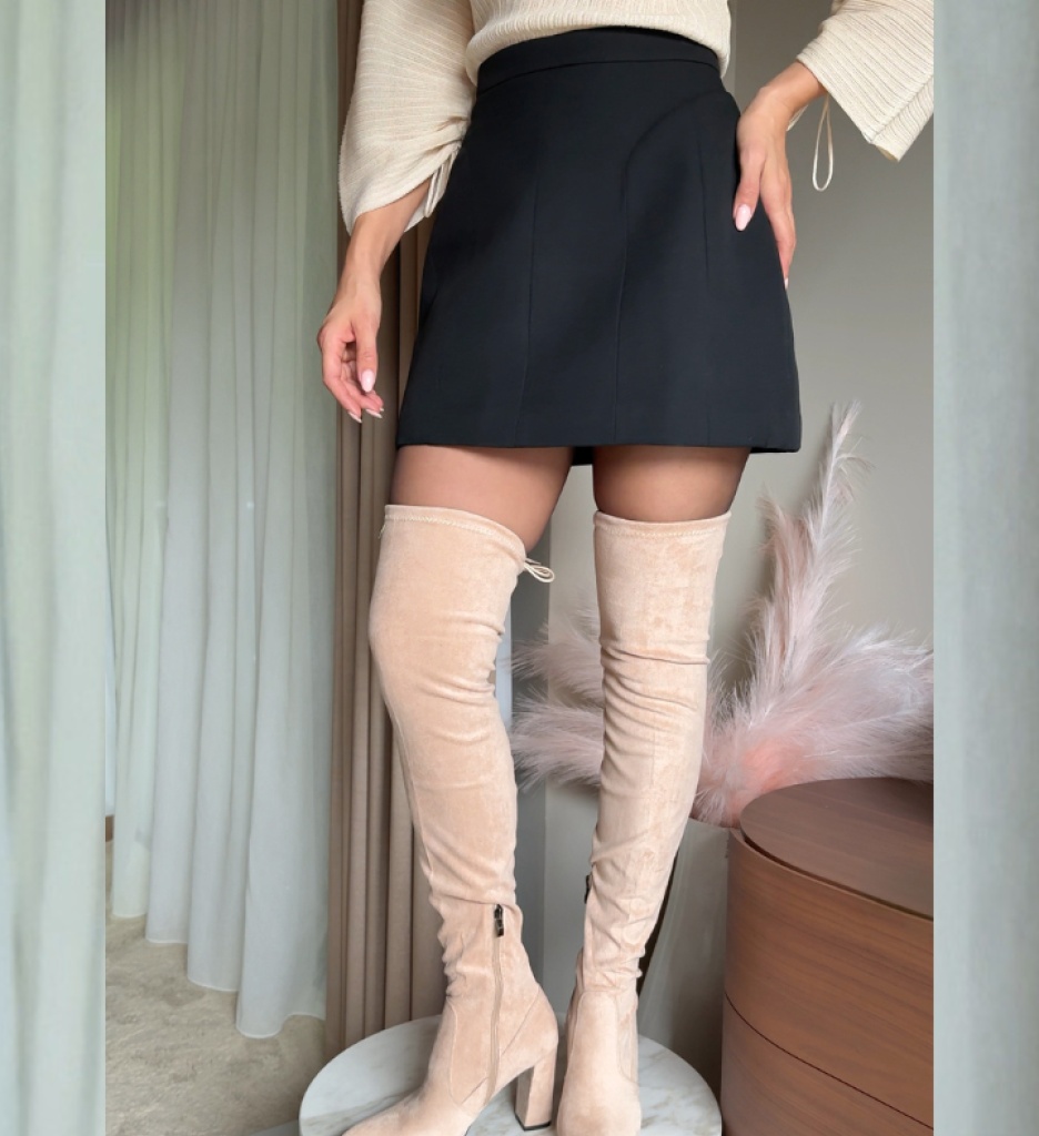 Cizme Dama Vister Bej - Eleganță și Confort - imagine 3