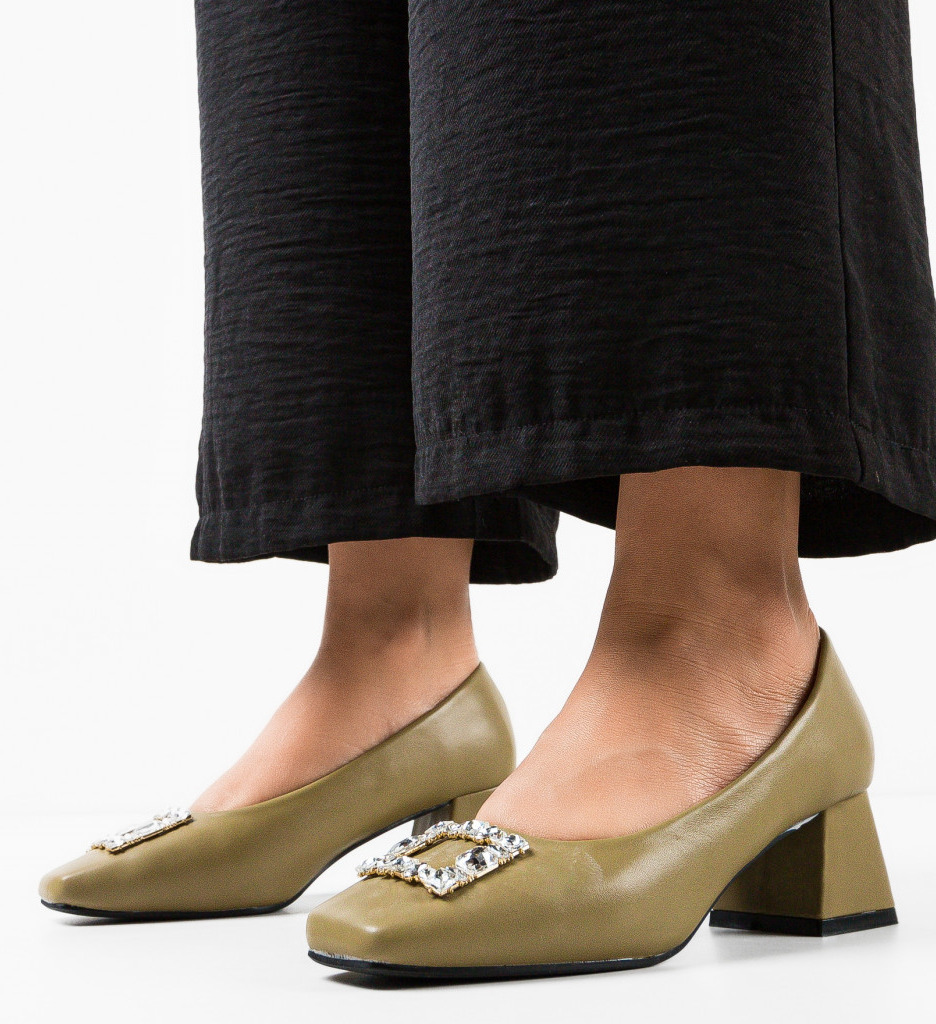Pantofi Blevins Khaki - Eleganță și Confort - imagine 4