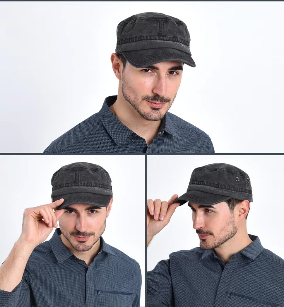 Sapca Picadili Gri | Stil si Confort Ajustabil - imagine 2