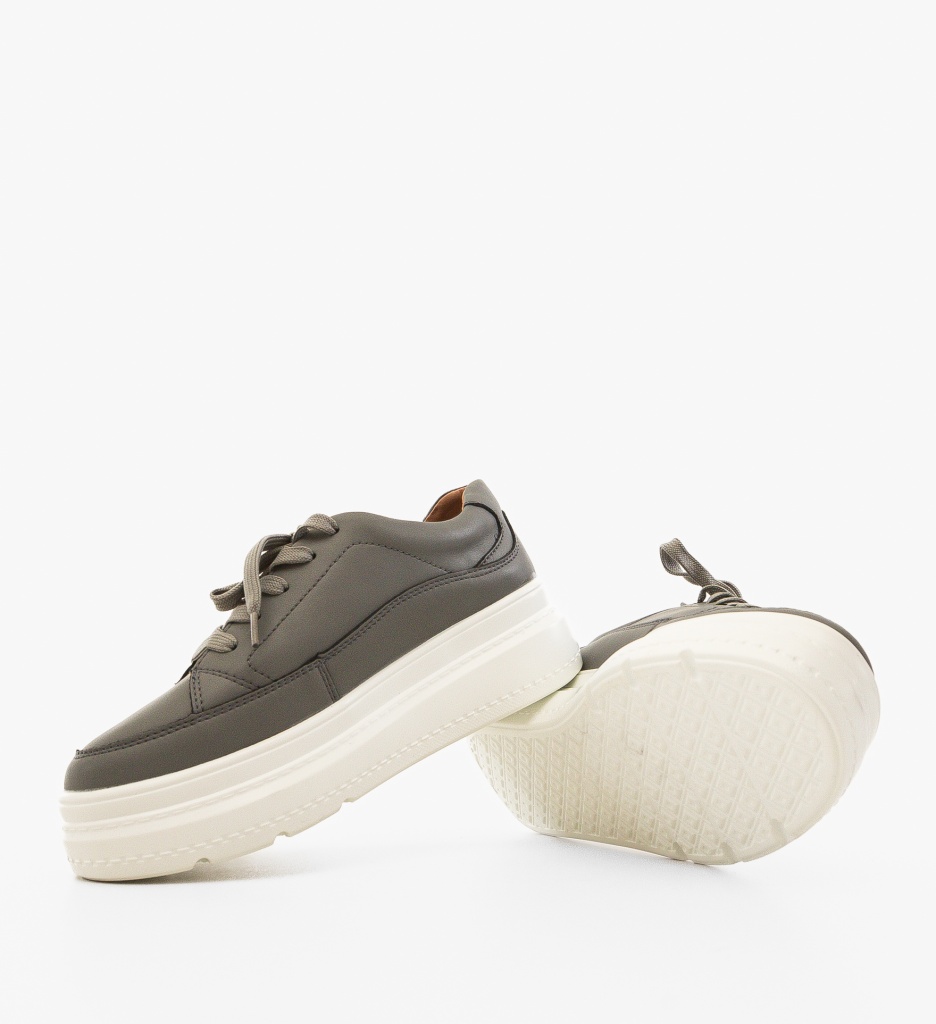 Sneakers Dama Moon Gri 2 - Confort & Stil Urban - imagine 3