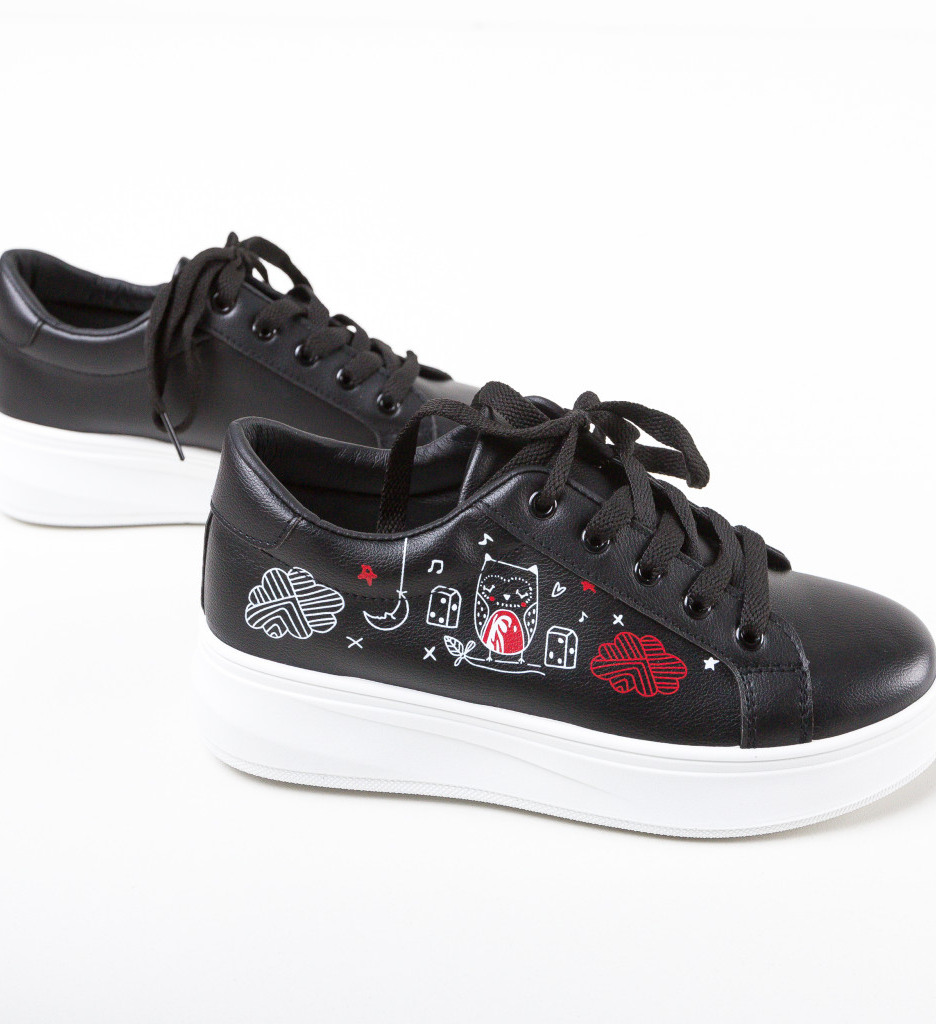 Sneakers Bufny Negri - Confort și Stil - imagine 8