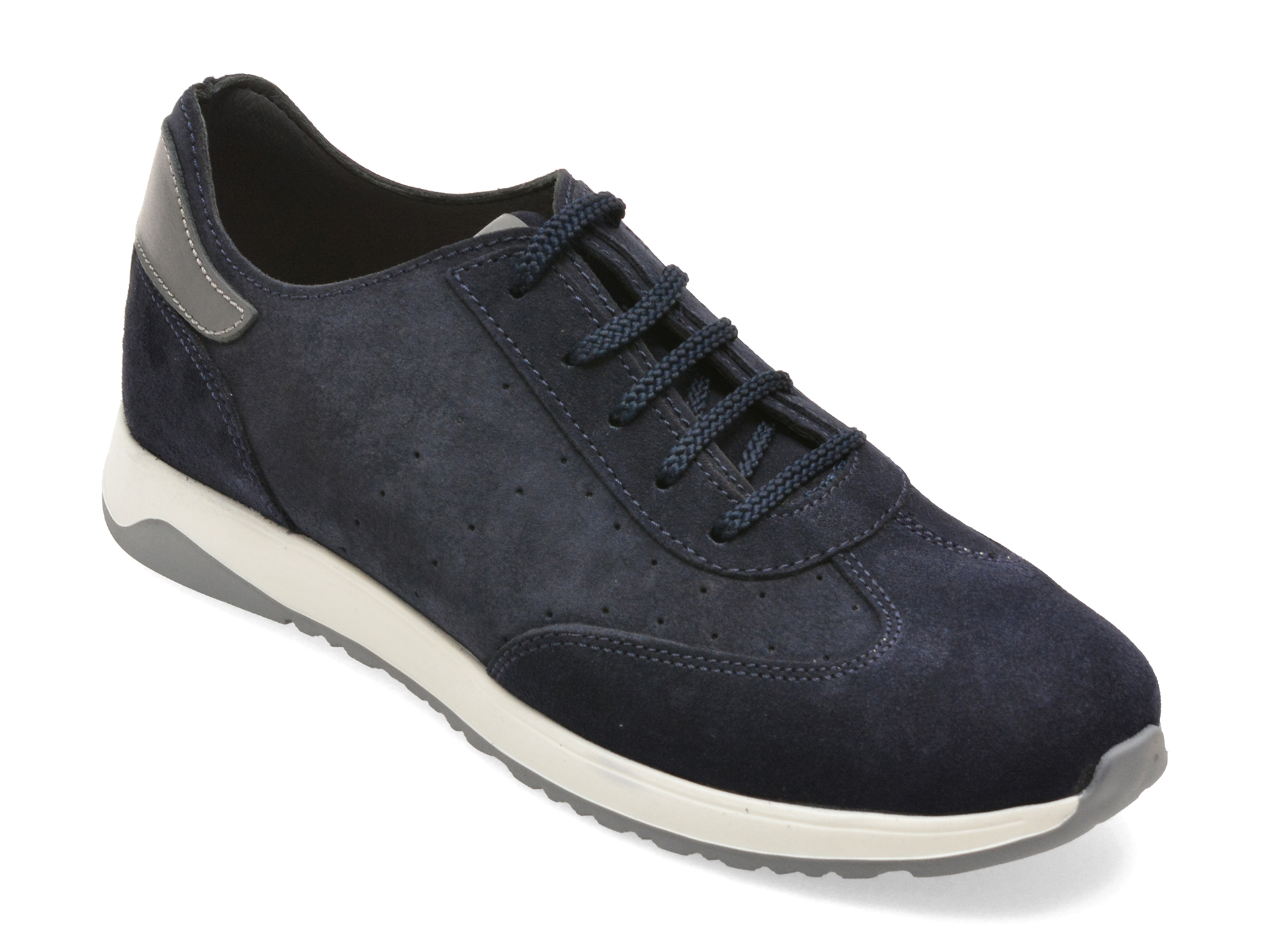 Pantofi OTTER Barbati Bleumarin Piele Intors