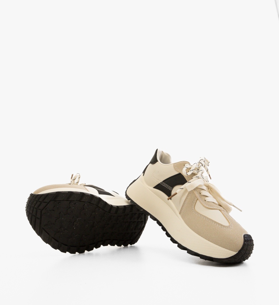 Sneakers Dama Kanne Bej - Confort și Stil - imagine 5