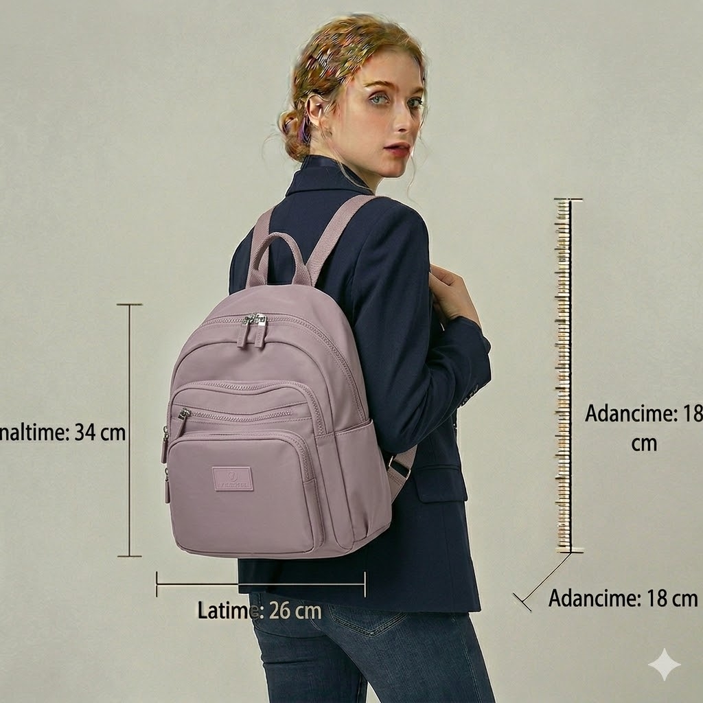 Rucsac Dama Neli Mov Pfy, 3 Buzunare - imagine 2