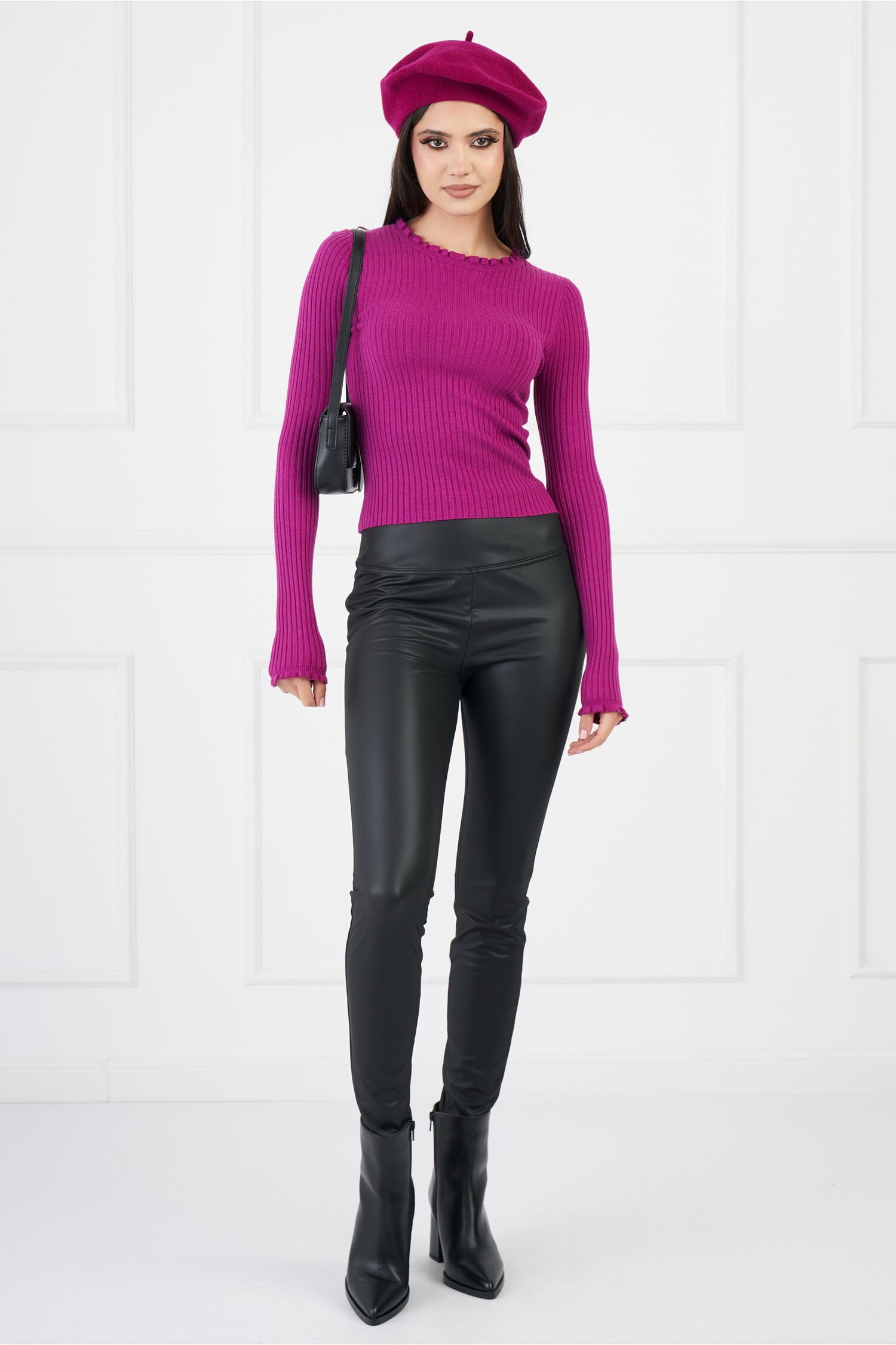 Pantaloni Diana Piele Ecologică | Eleganță și Stil