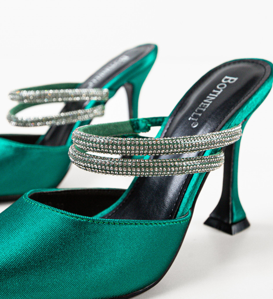 Pantofi cu Toc Manyla Verzi | Eleganță Asigurată - imagine 3