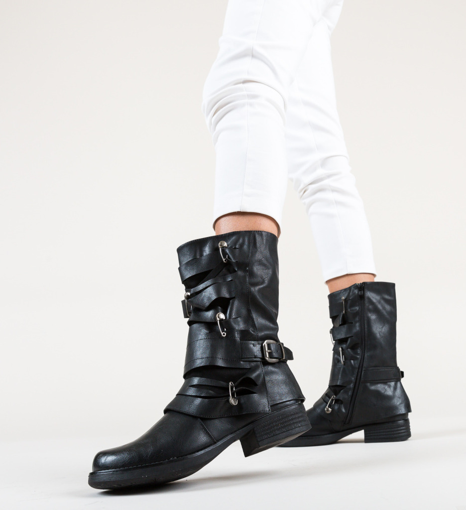 Ghete Nicla Negre - Eleganță și Stil Urban