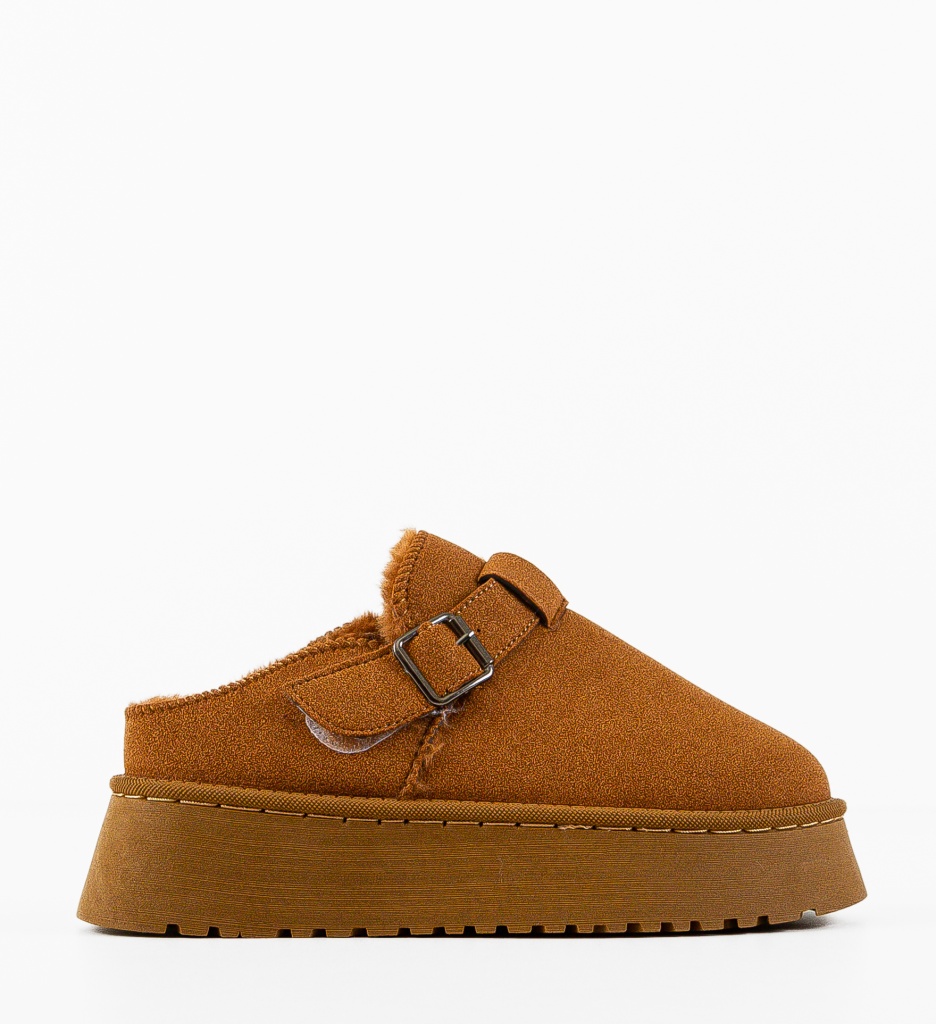 Papuci Ug Byrky Camel - Confort Termic - imagine 6