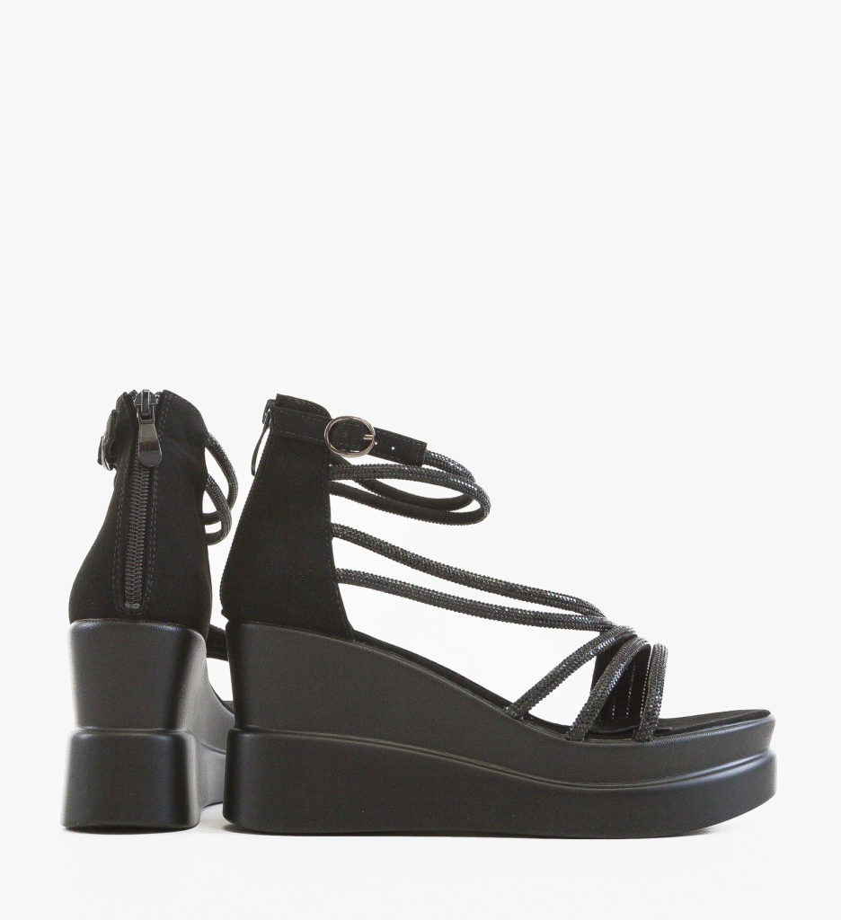 Platforme Dama Burnet Negre | Eleganta si Confort - imagine 3