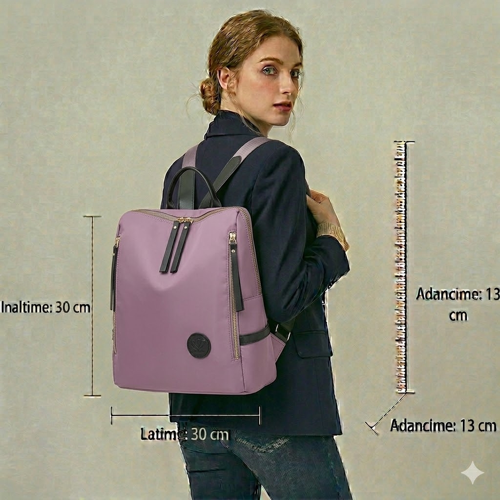 Rucsac Dama Pfy Cataleya Mov Impermeabil - imagine 2