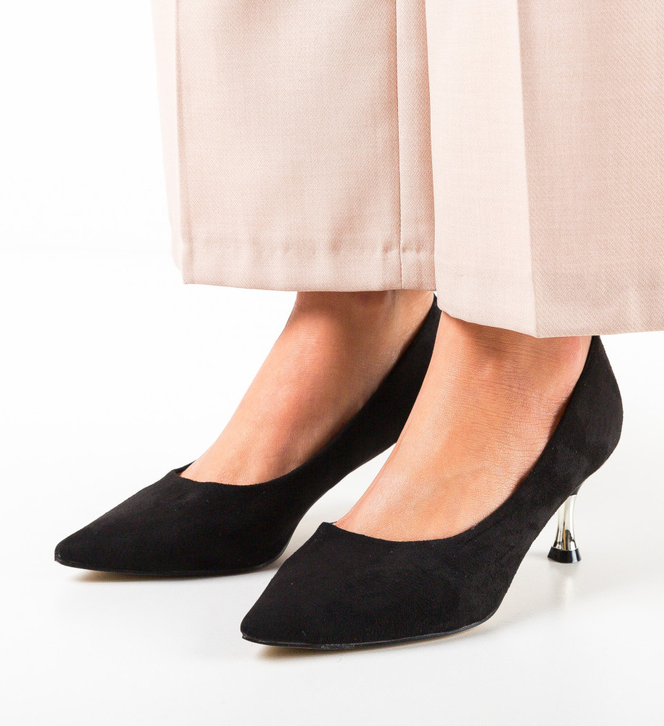 Pantofi cu Toc Trois Negri 2 - Eleganță Asigurată - imagine 4