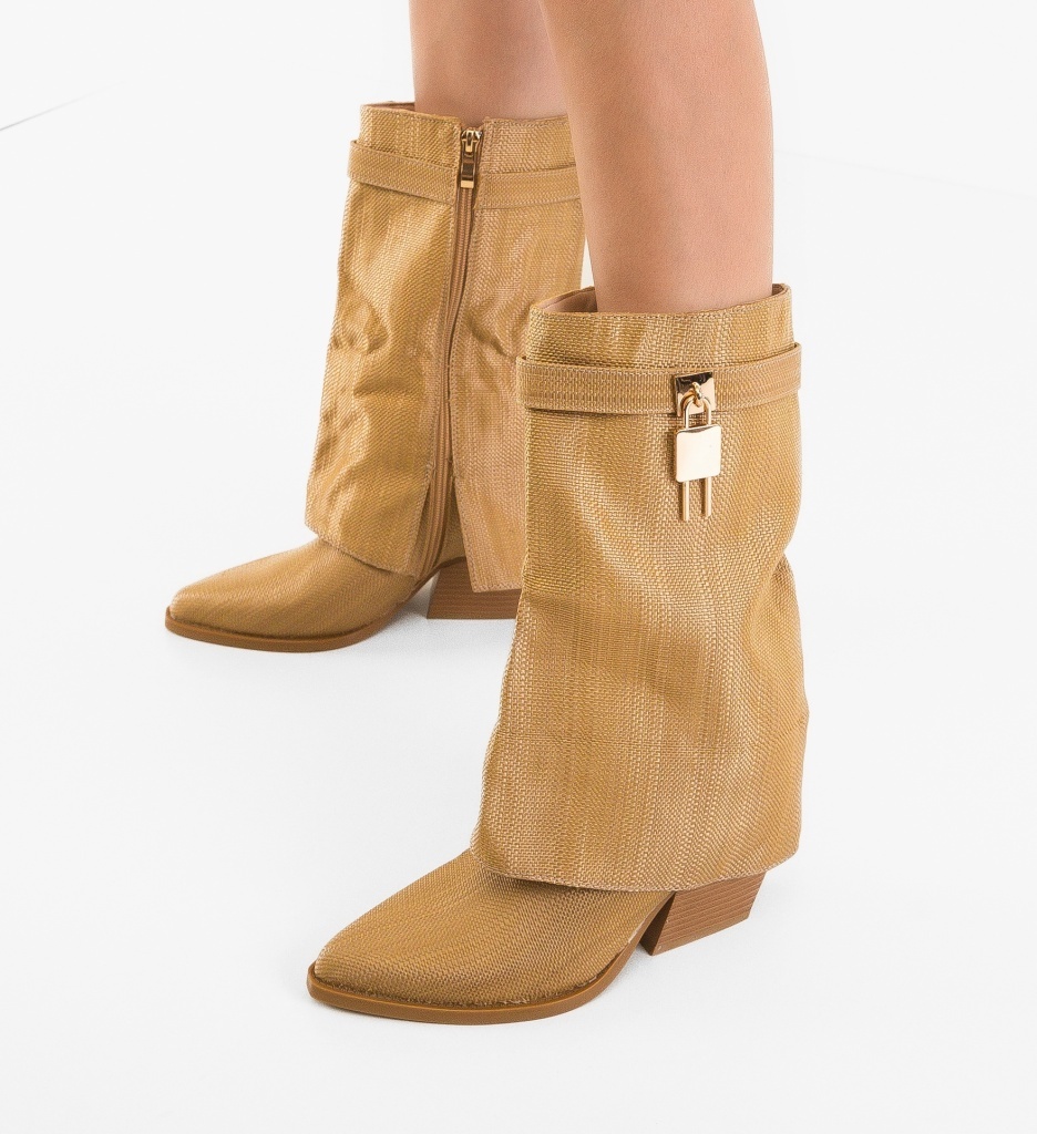 Botine Dama Raffa Bej - Eleganță și Confort