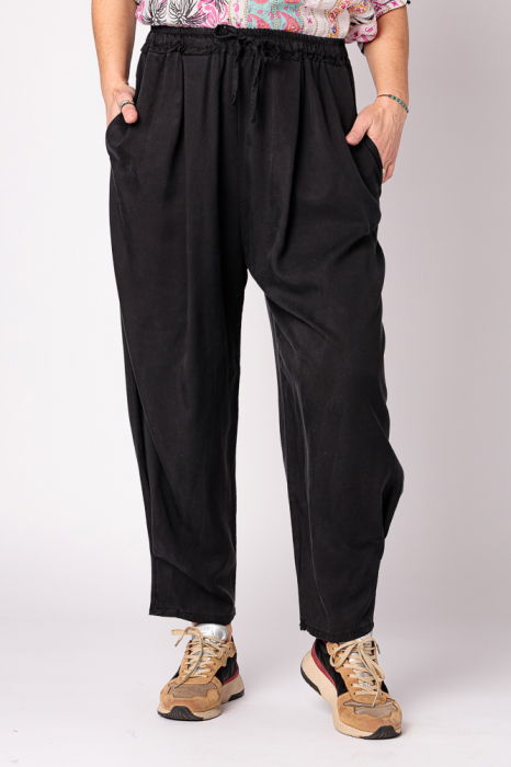 Pantaloni Tencel Confort Plus Size | Rosa 99 - imagine 1