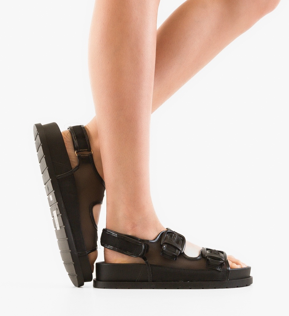 Sandale Dama Jago Negre | Confort și Eleganță