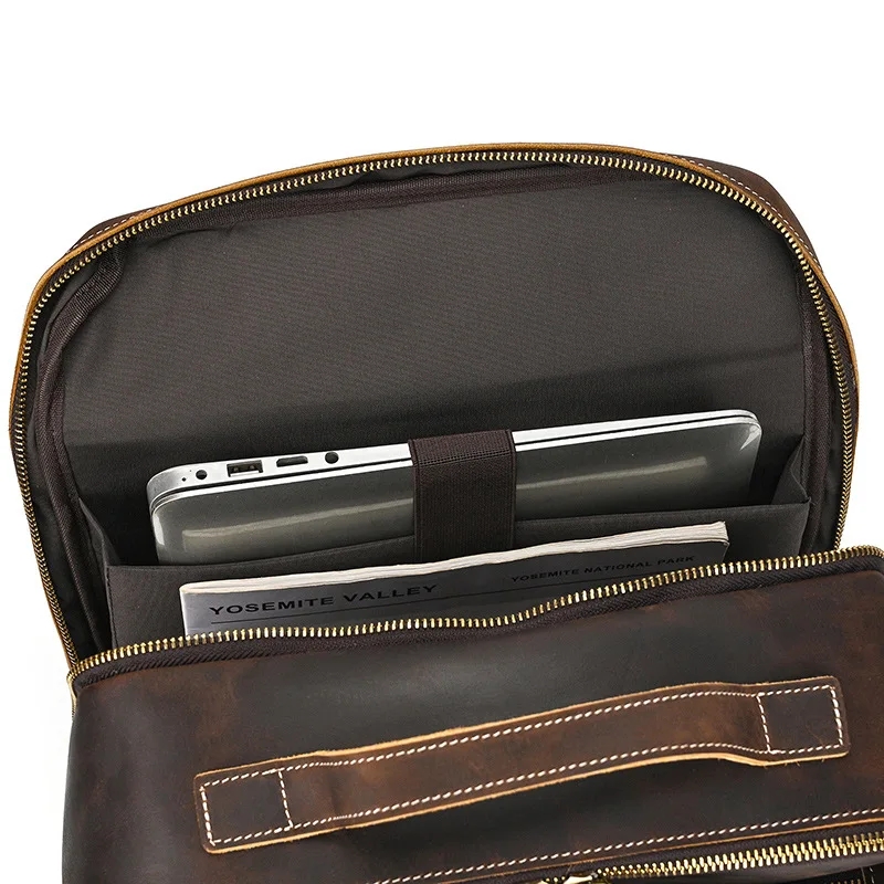 Rucsac Barbati Picadili Piele Naturala Maro GT3318 - imagine 4