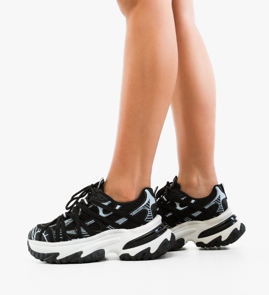 Sneakers Dama Ranbow Negri Sport - imagine 5