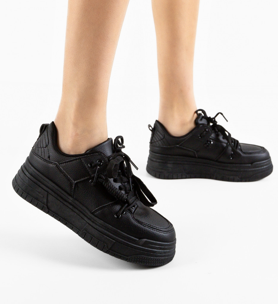 Sneakers Dama Deleon Negri | Confort și Stil - imagine 2