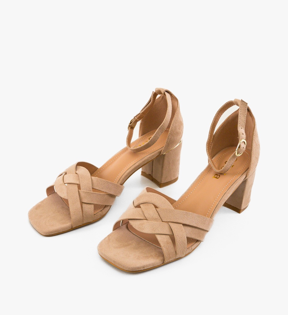 Sandale Toc Larson Khaki - Eleganță Asigurată - imagine 7
