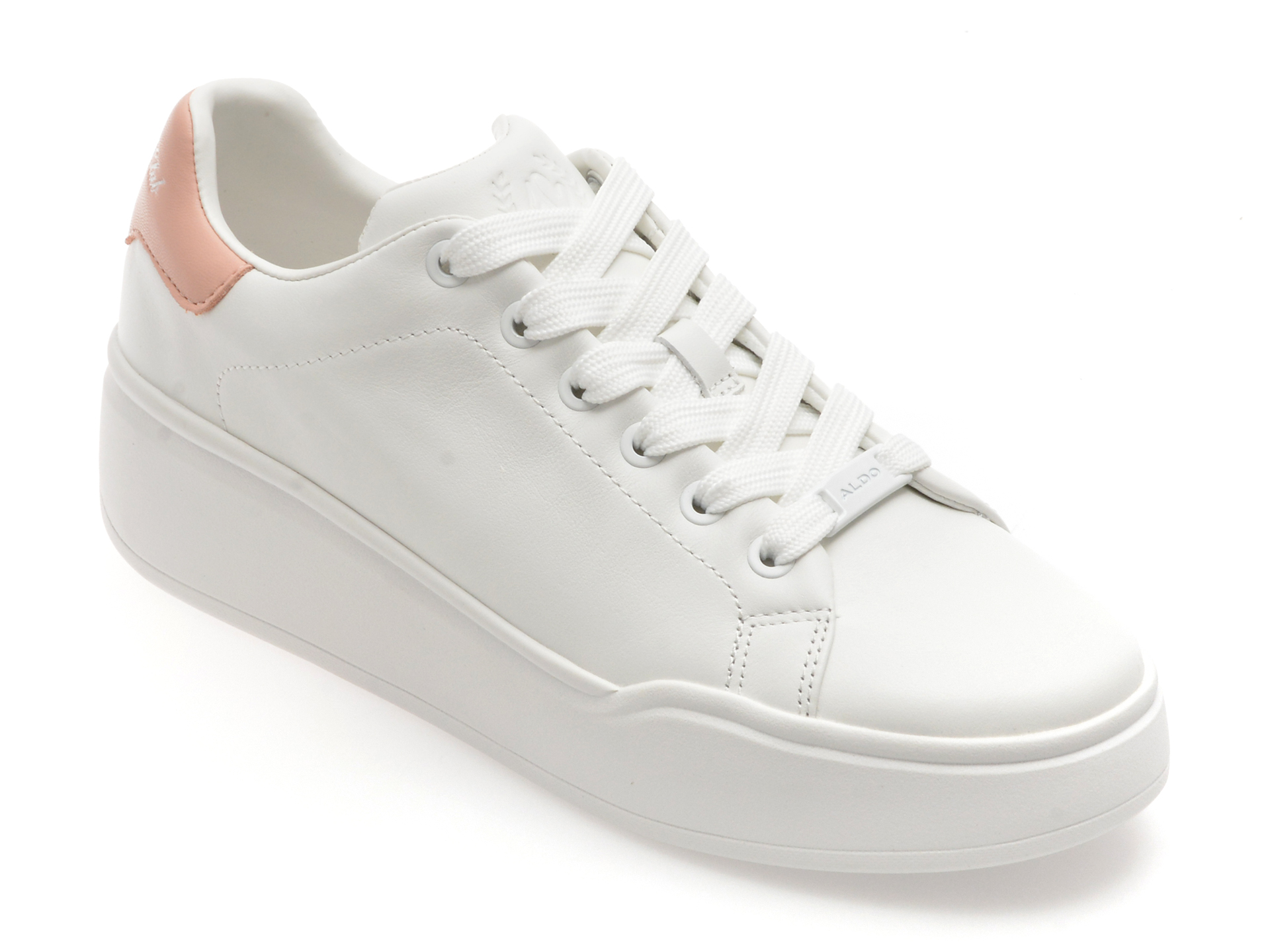Pantofi ALDO Halerenna Albi din Piele Naturală