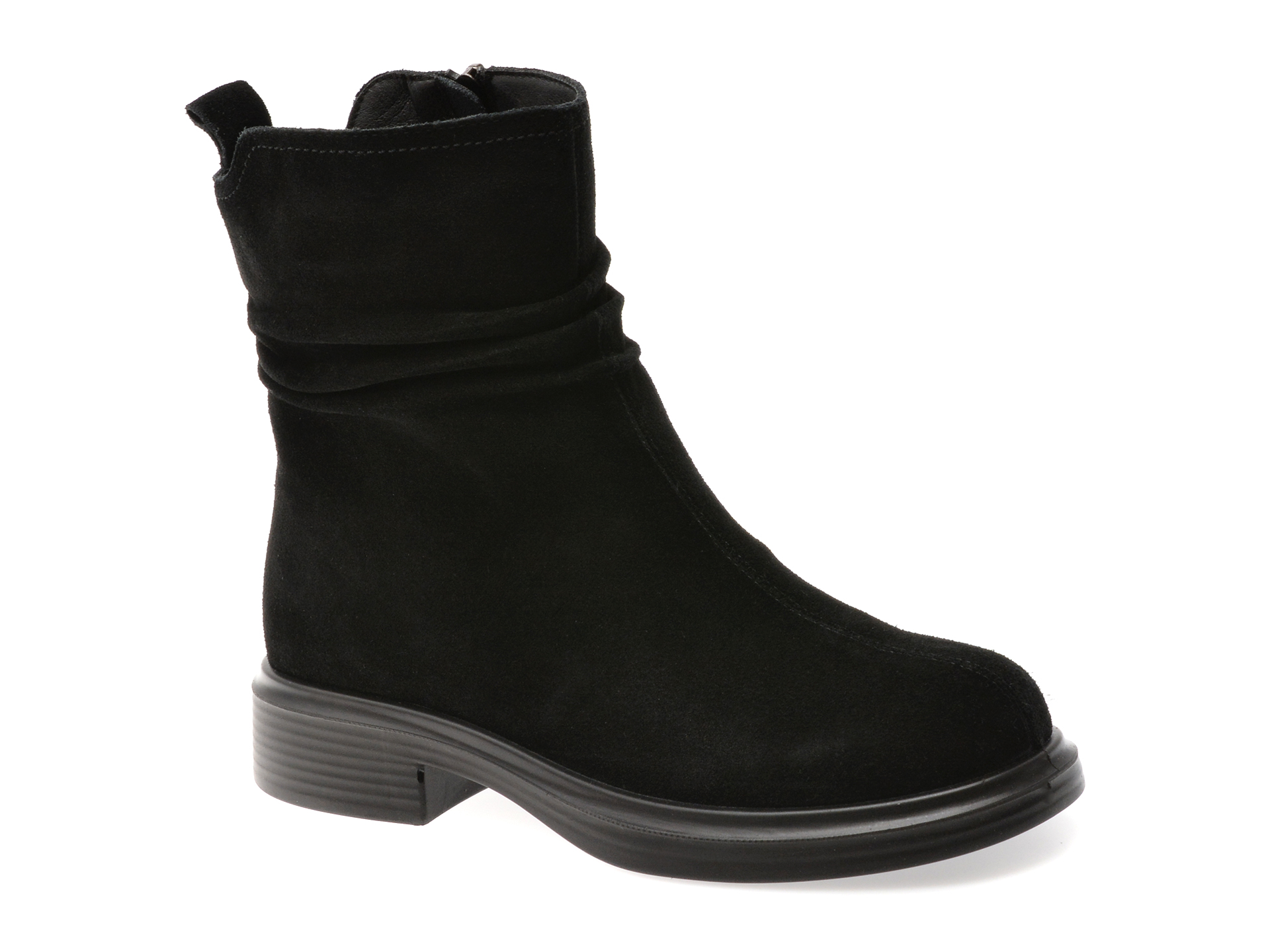 Ghete Gryxx Negre Piele Întoarsă | Stil Urban
