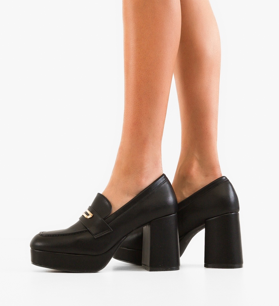 Pantofi Dama Zahraa Negri | Toc Elegant - imagine 4